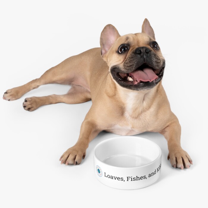 Loaves, Fishes, and Kibble - FCM Branded Pet Food Bowl - Image 2