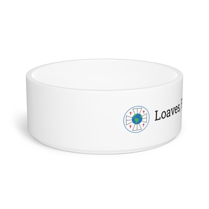 Loaves, Fishes, and Kibble - FCM Branded Pet Food Bowl - Image 4