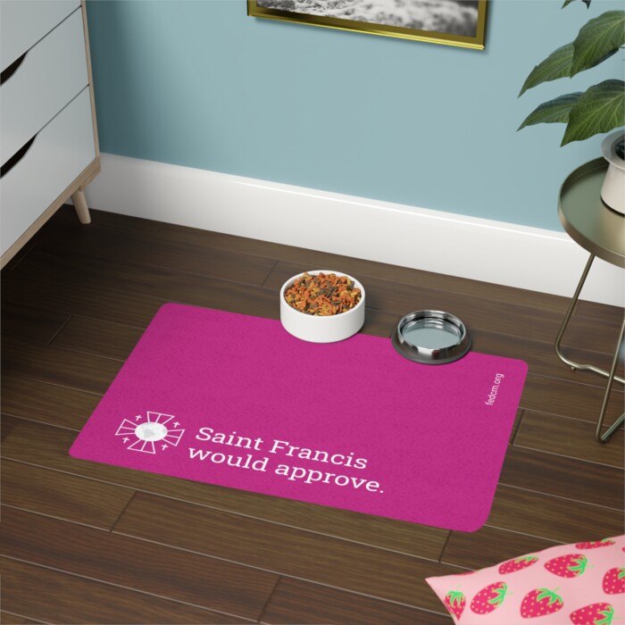 Pet Food Mat - Saint Francis Would Approve - Bubbles Edition - Image 3
